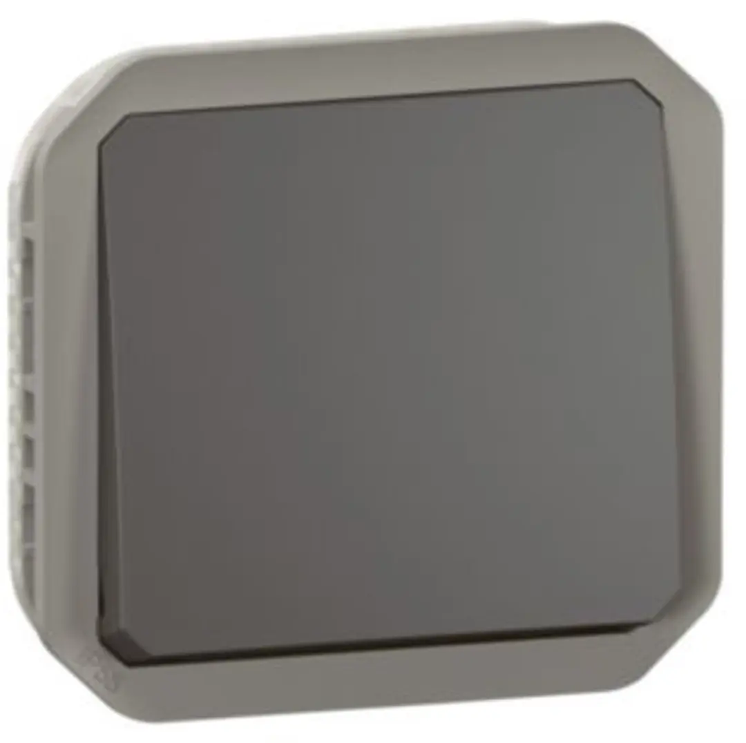 Legrand Plexo drukknop NO 250 V 10 A IP55 IK08 antraciet