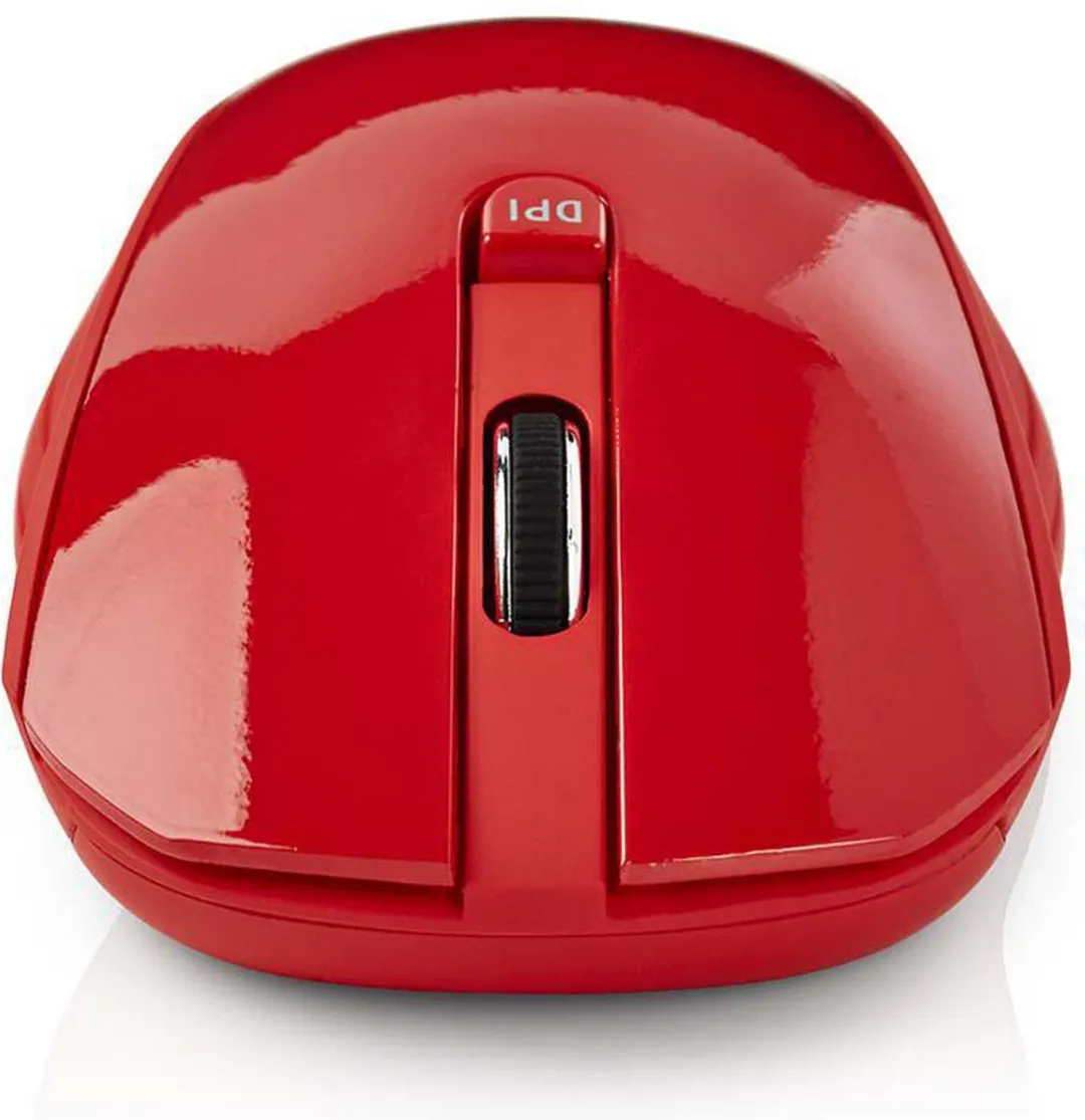 Nedis MSWS400RD Draadloze Muis - 3 Knoppen - Rood