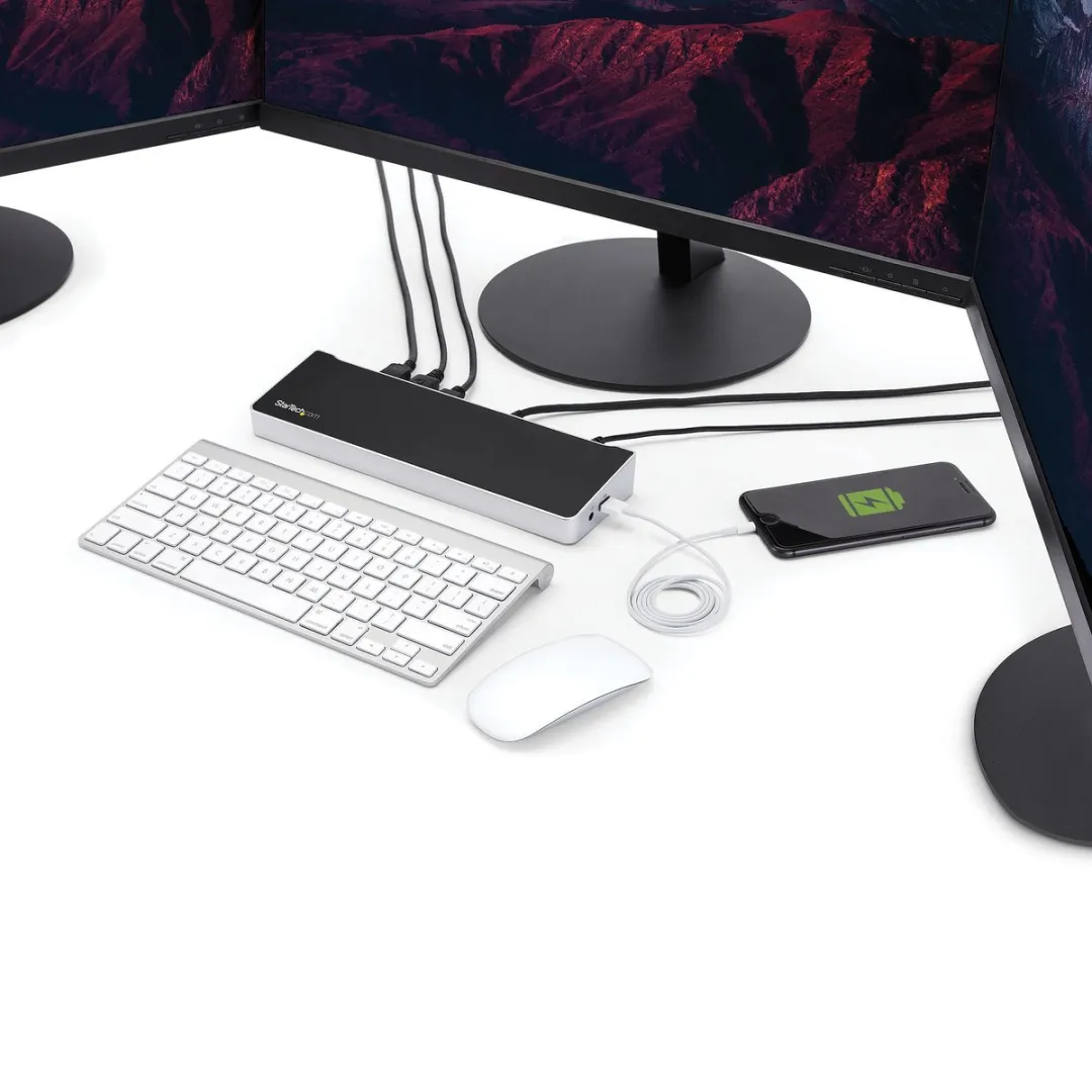 Startech DK30CH2DPPDU Dockstation - 2x DisplayPort/USB-C - 100W PD - Zwart