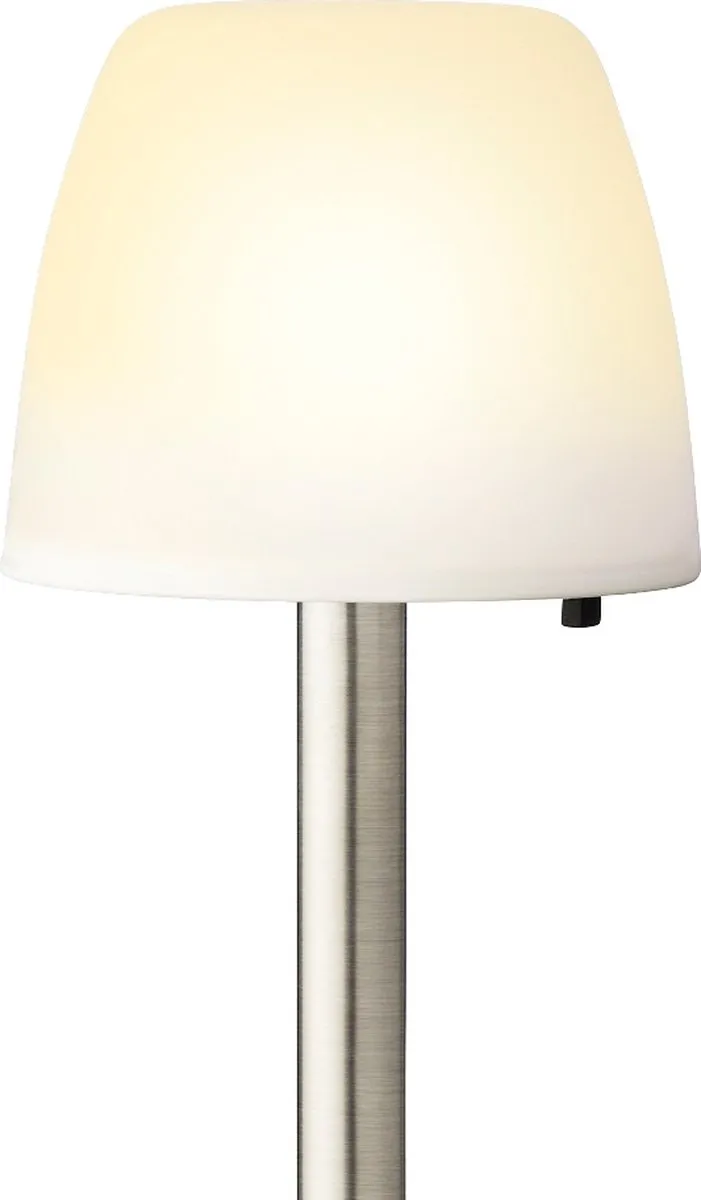 Lumineo Solar Tuinlamp Prikspot 28cm - Zilver - afbeelding 6 van 6