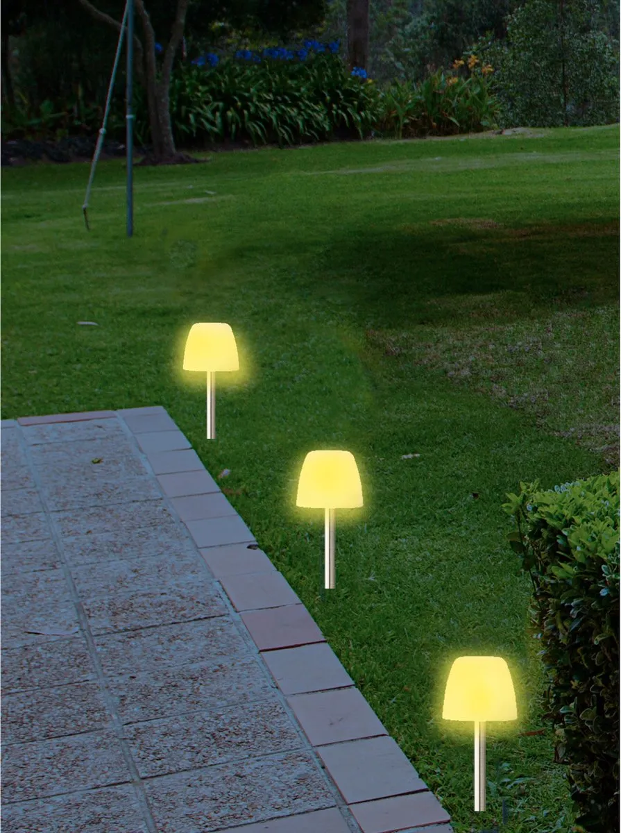 Lumineo Solar Tuinlamp Prikspot 28cm - Zilver