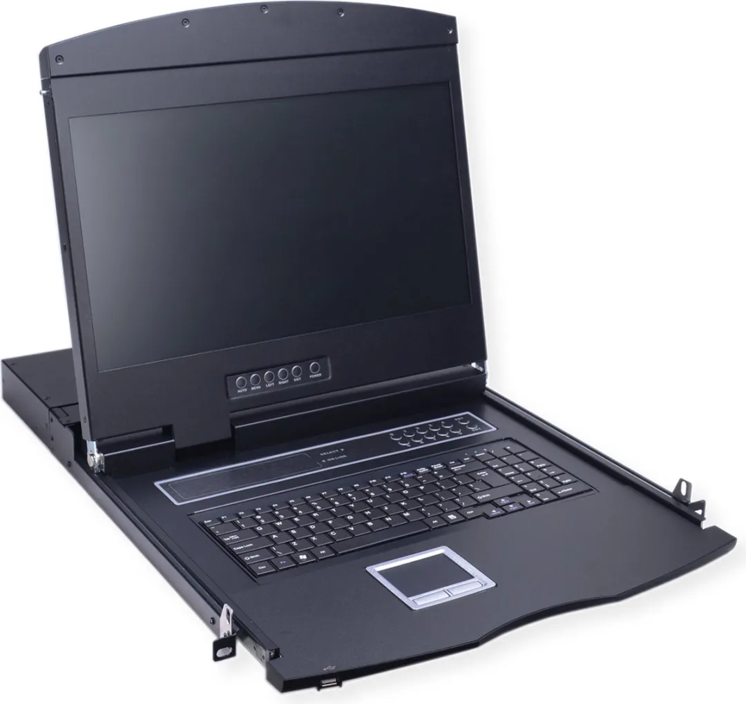 Value 26.99.0163 KVM-switch 8-poorts - 19" TFT VGA/USB - Zwart - afbeelding 3 van 6