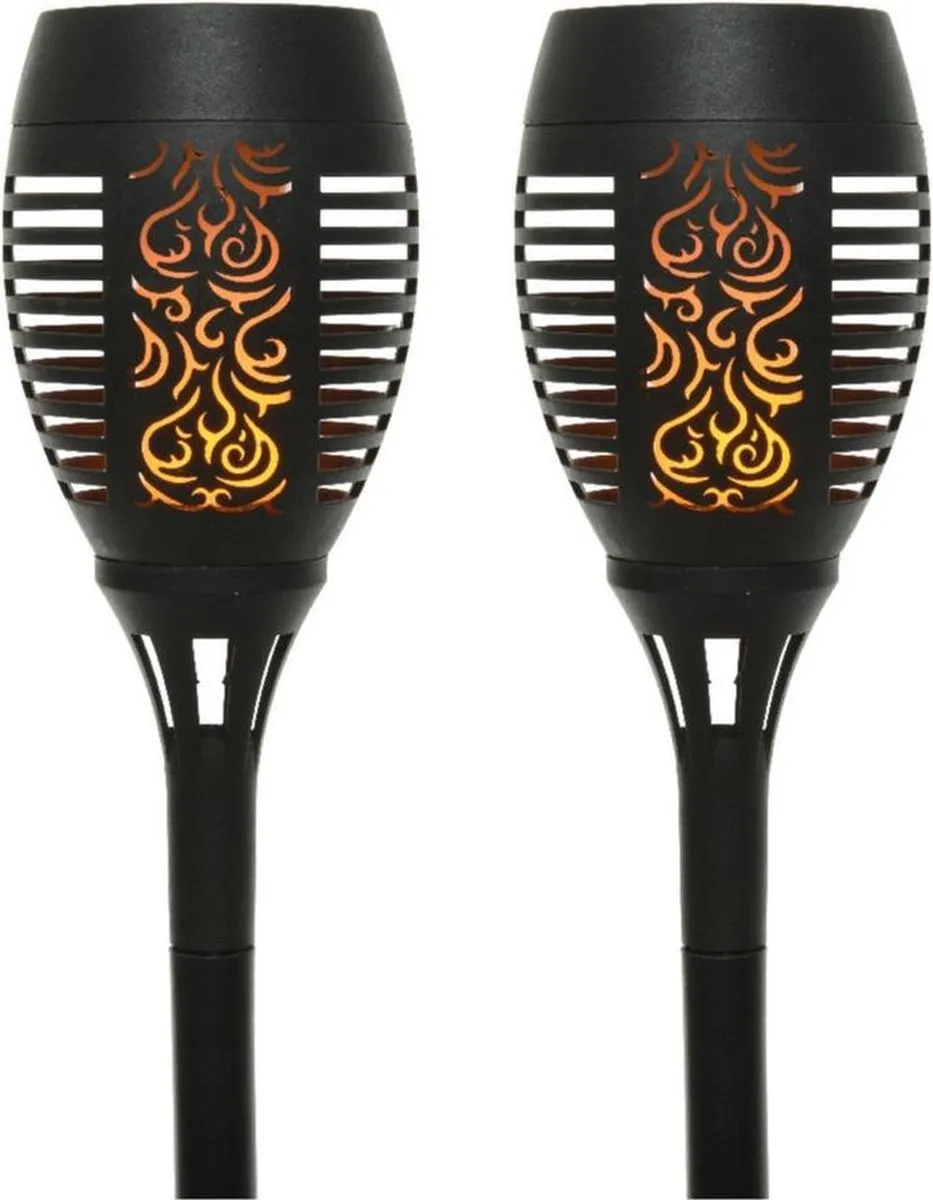Decoris Lumineo Solar Tuinfakkel 4 Stuks