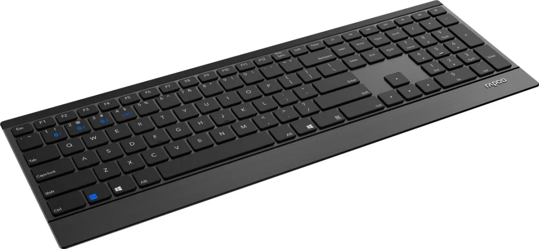 Rapoo E9500M Draadloos Toetsenbord - Multimode - Zwart