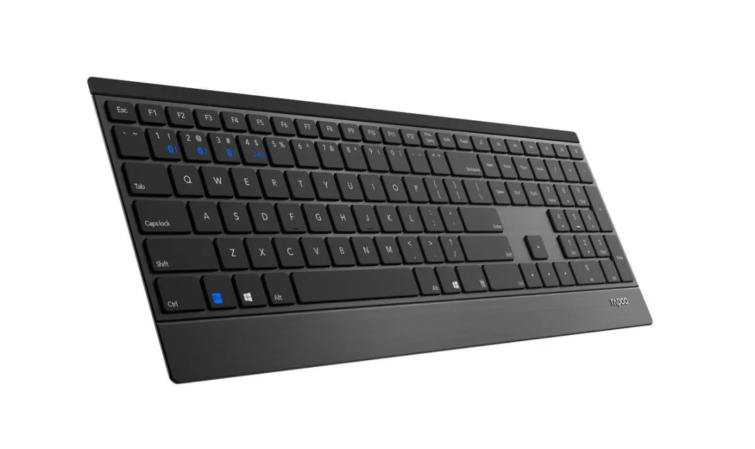 Rapoo E9500M Draadloos Toetsenbord - Multimode - Zwart