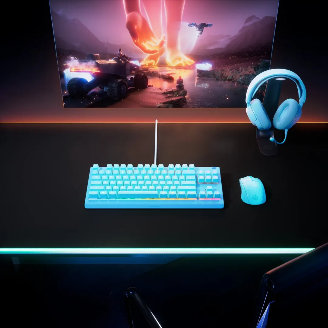 SteelSeries Apex 3 TKL 64933 Gaming Toetsenbord - Aqua - afbeelding 6 van 6