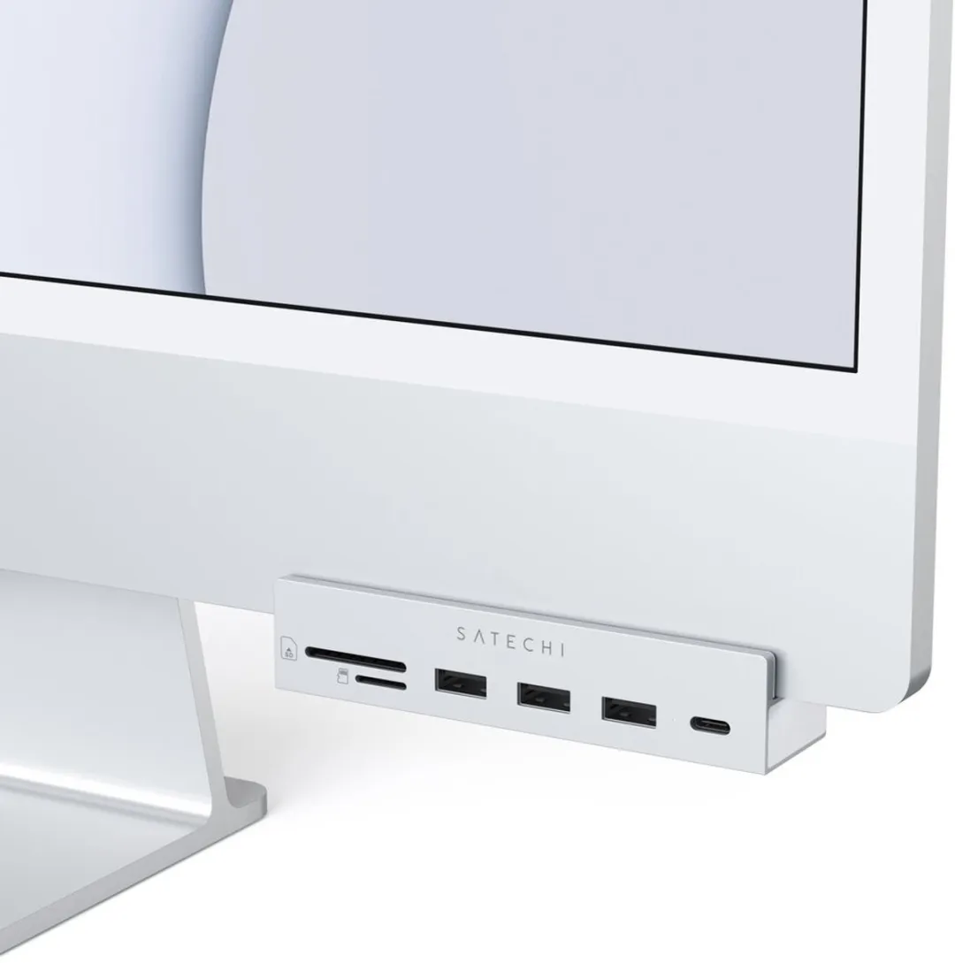 Satechi ST-UCICHS USB-C Clamp Hub iMac 24 - Grijs