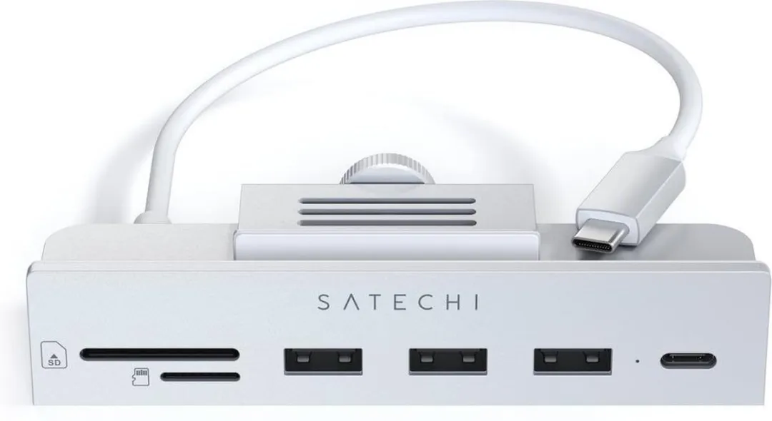 Satechi ST-UCICHS USB-C Clamp Hub iMac 24 - Grijs