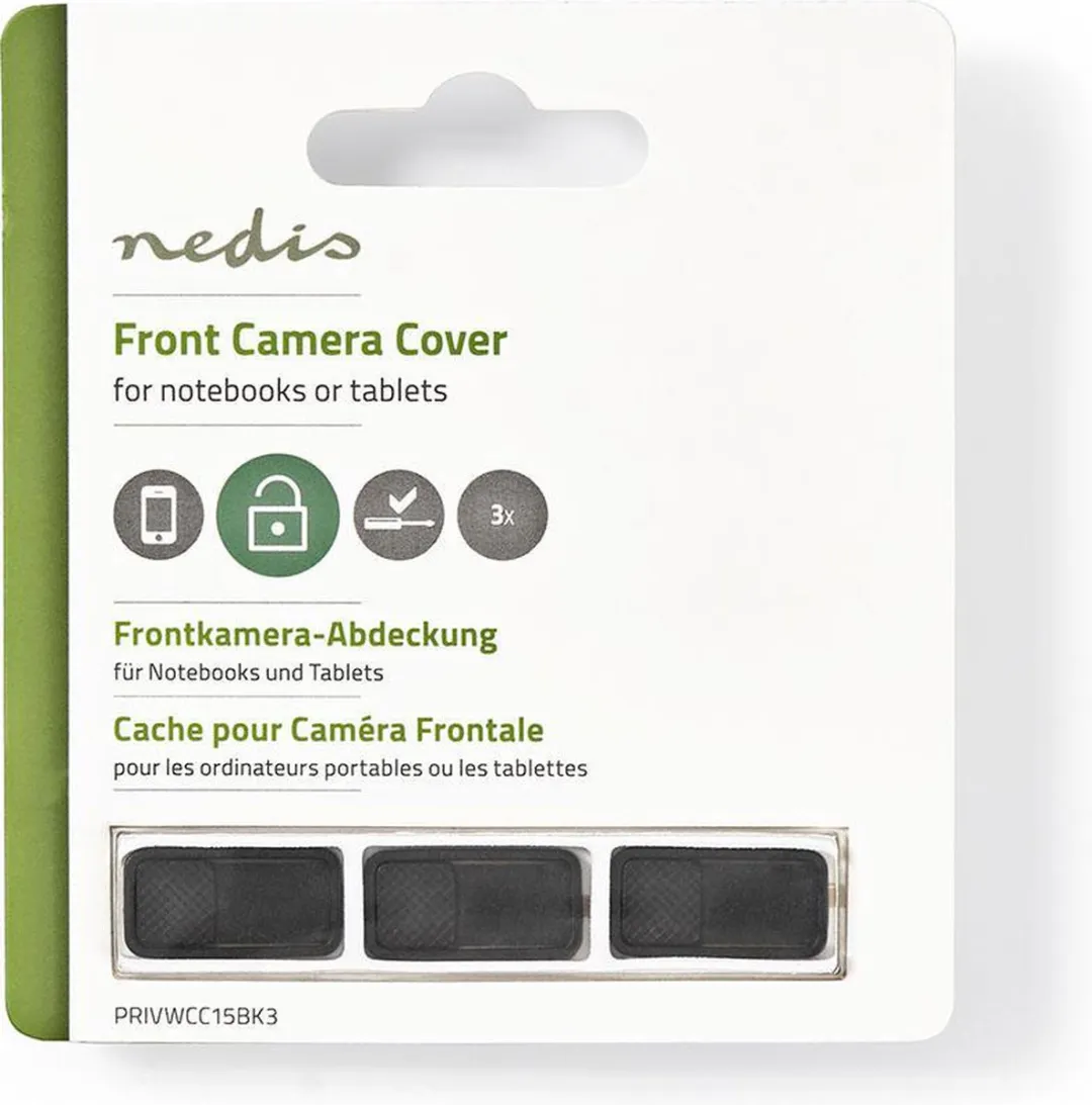 Nedis Camera Cover Notebook - Zwart