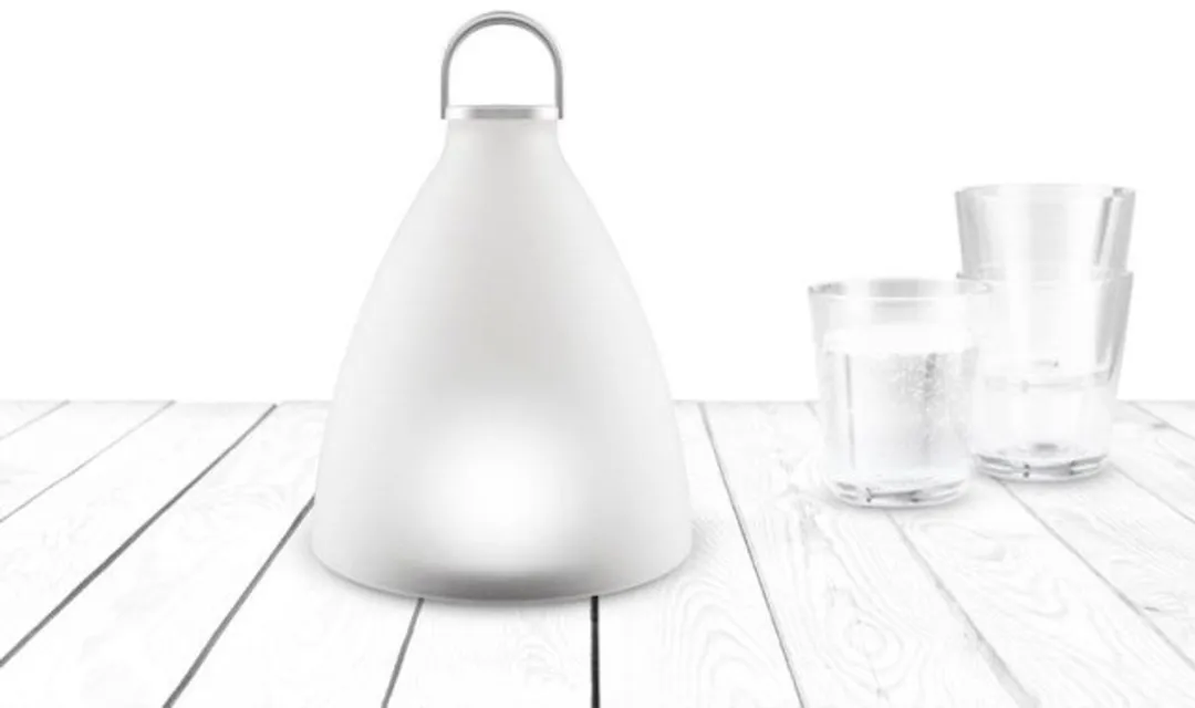 Eva Solo SunLight Solar Bell Tafellamp - Aluminium - Ø13,9cm - Wit