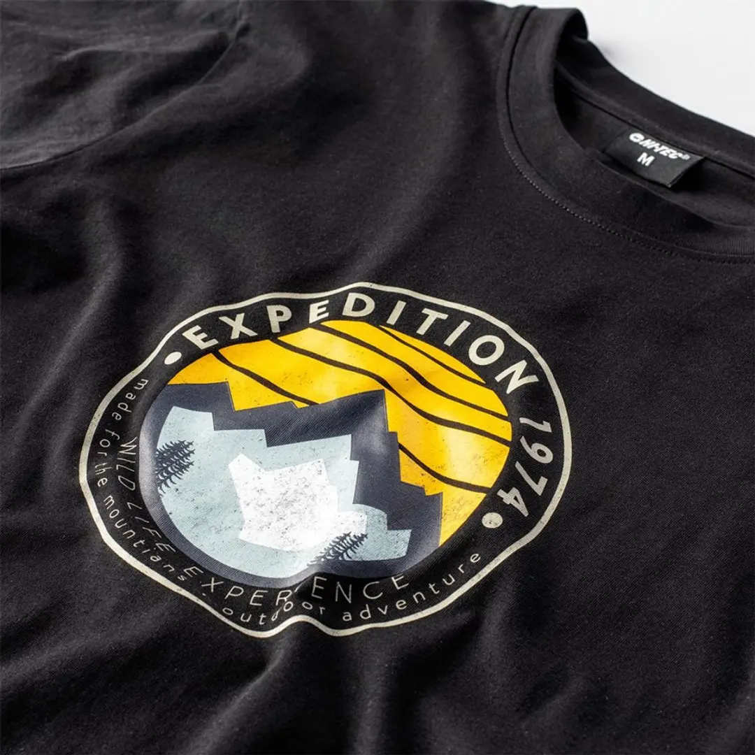 Hi-Tec Zergo Heren T-shirt - Zwart - L - afbeelding 4 van 6