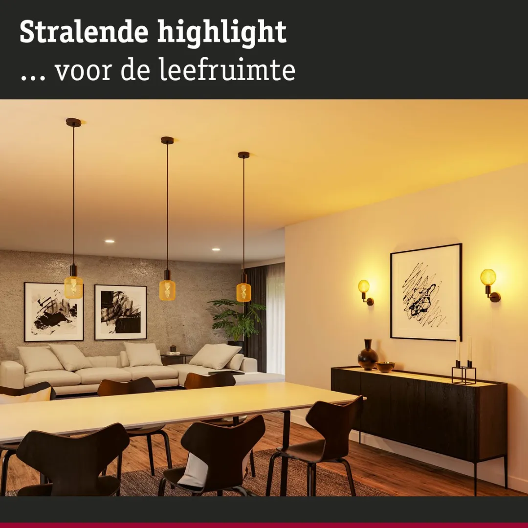 Paulmann Jaron LED Plafondlamp IP44 - Zwart mat
