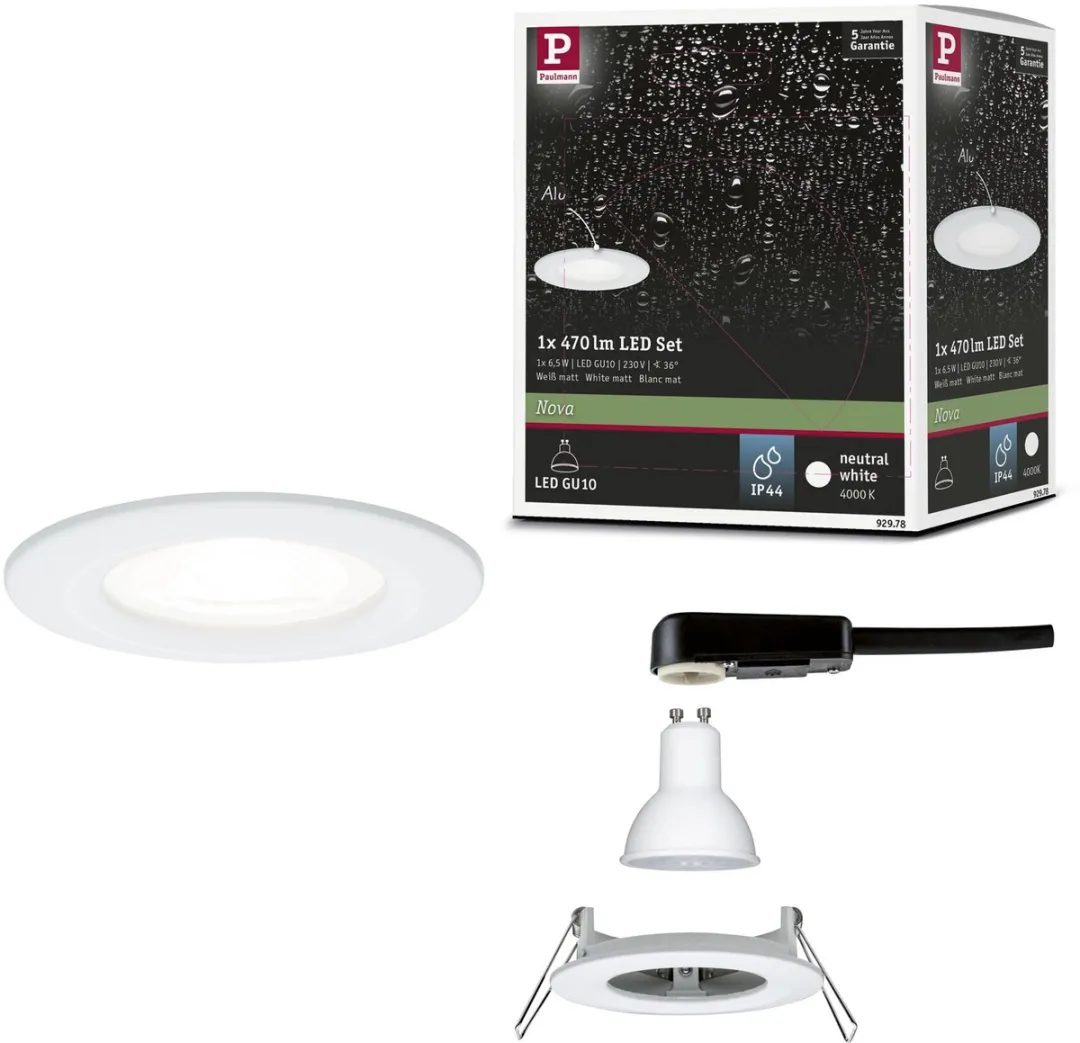 Paulmann Nova Star LED Inbouwlamp 6,5W 470lm GU10 4000K