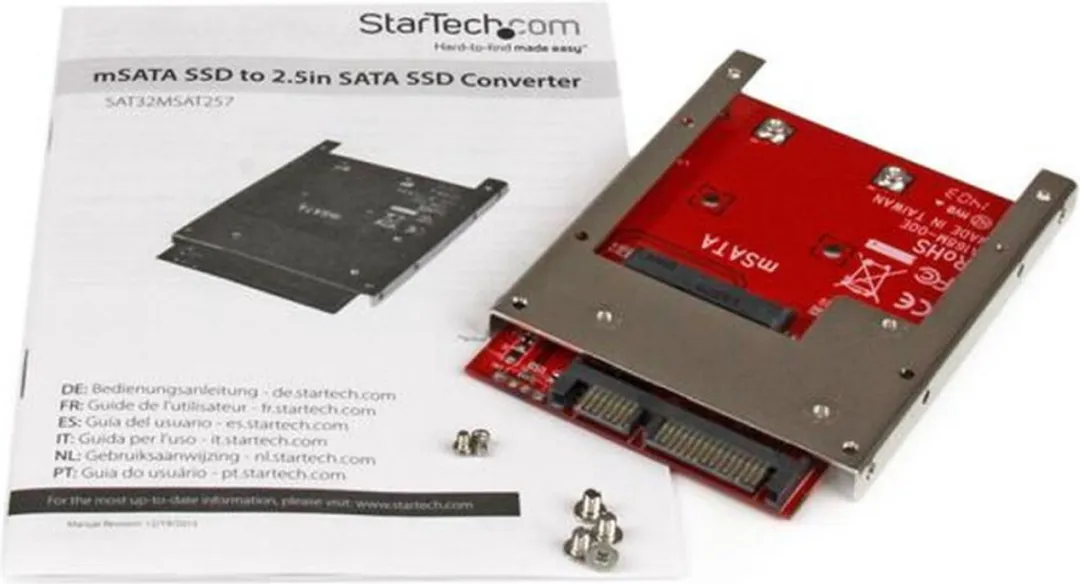Startech SAT32MSAT257 SSD mSATA Adapter