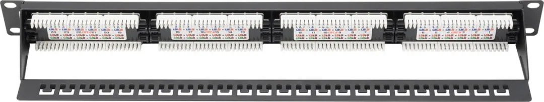 Digitus DN-91624U CAT6 Patch Panel 24-Ports - Zwart