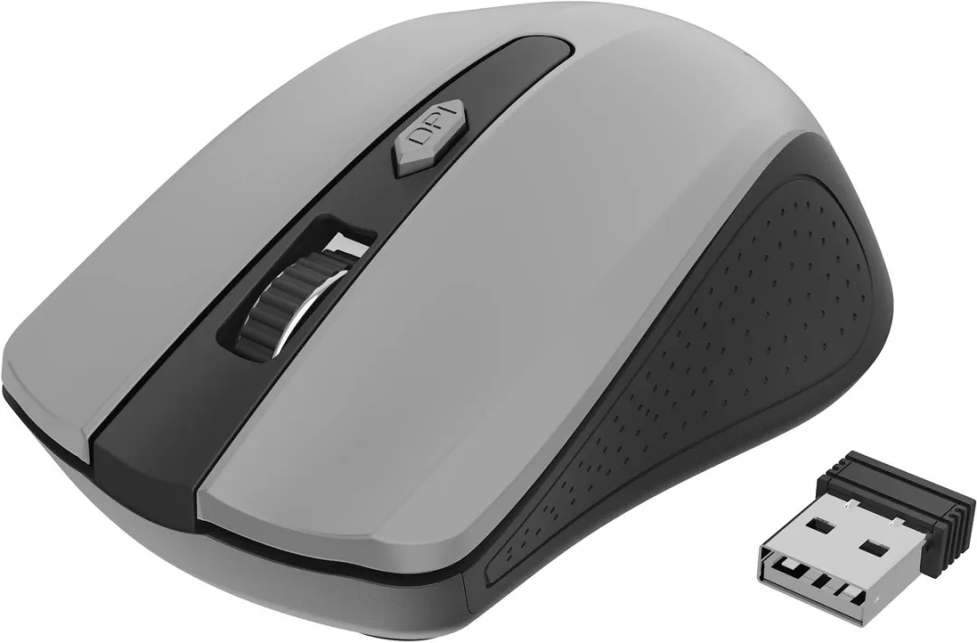 Gembird MUSW-4B-04-BG Draadloze Muis - 4 Knoppen - Zwart/Grijs