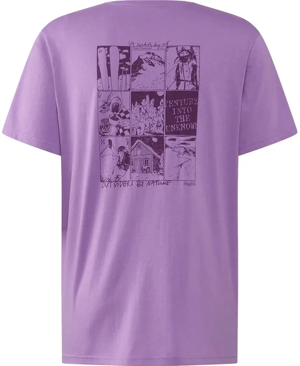 Haglöfs Outsiders Graphic T-shirt - Purple Ice - afbeelding 4 van 4