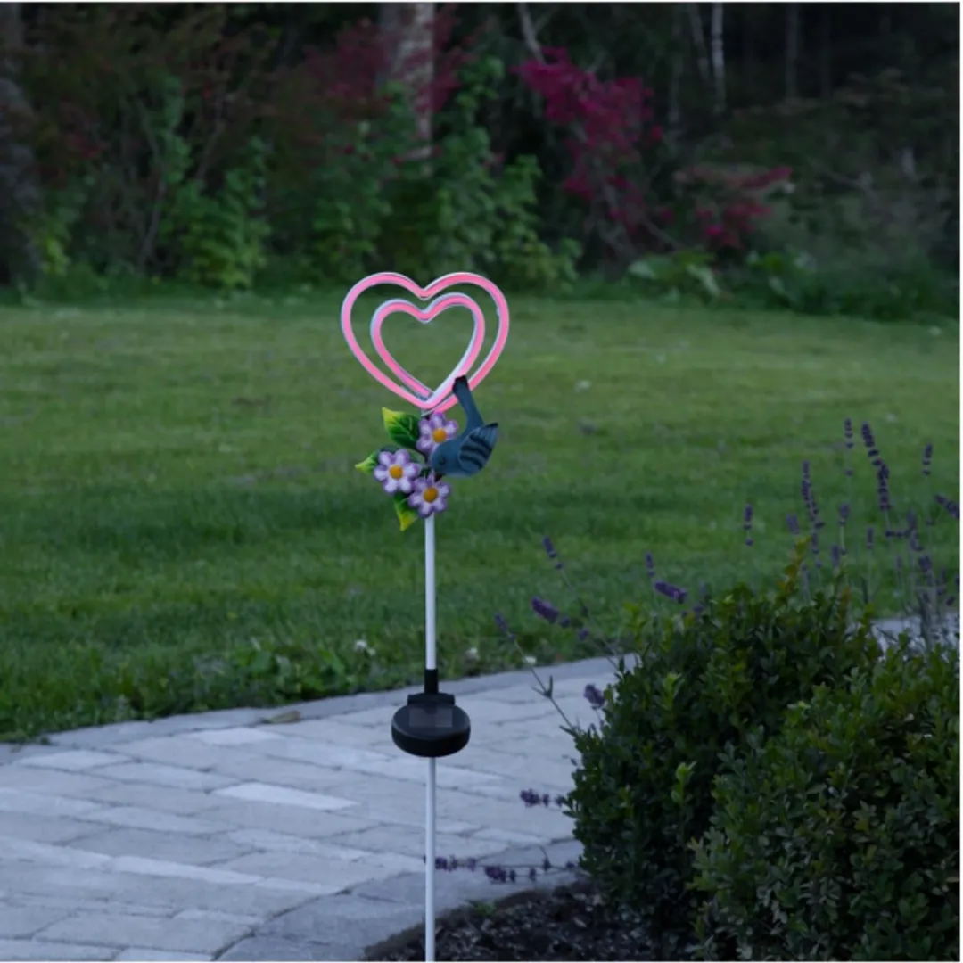 Star Trading Zonnepadlamp Linny Heart - Rood