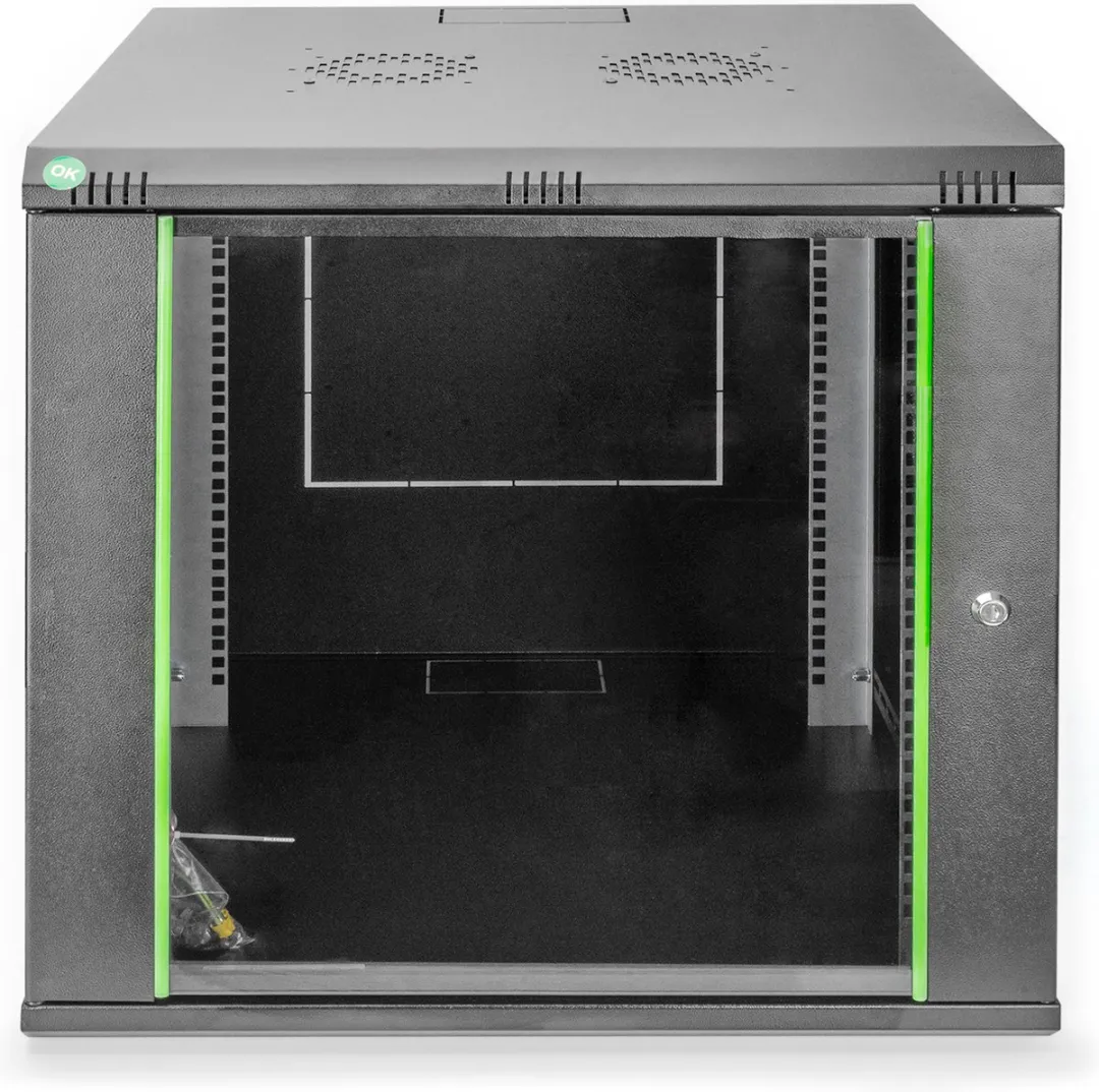 Digitus DN-19 09U-6/6-EC-SW Wandkast 19" - 9 HE - Zwart