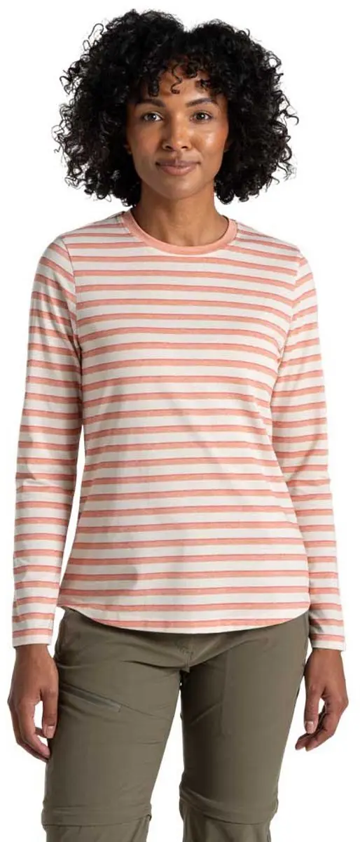 Craghoppers Nosilife Akona T-shirt Met Lange Mouwen Oranje 36 Vrouw