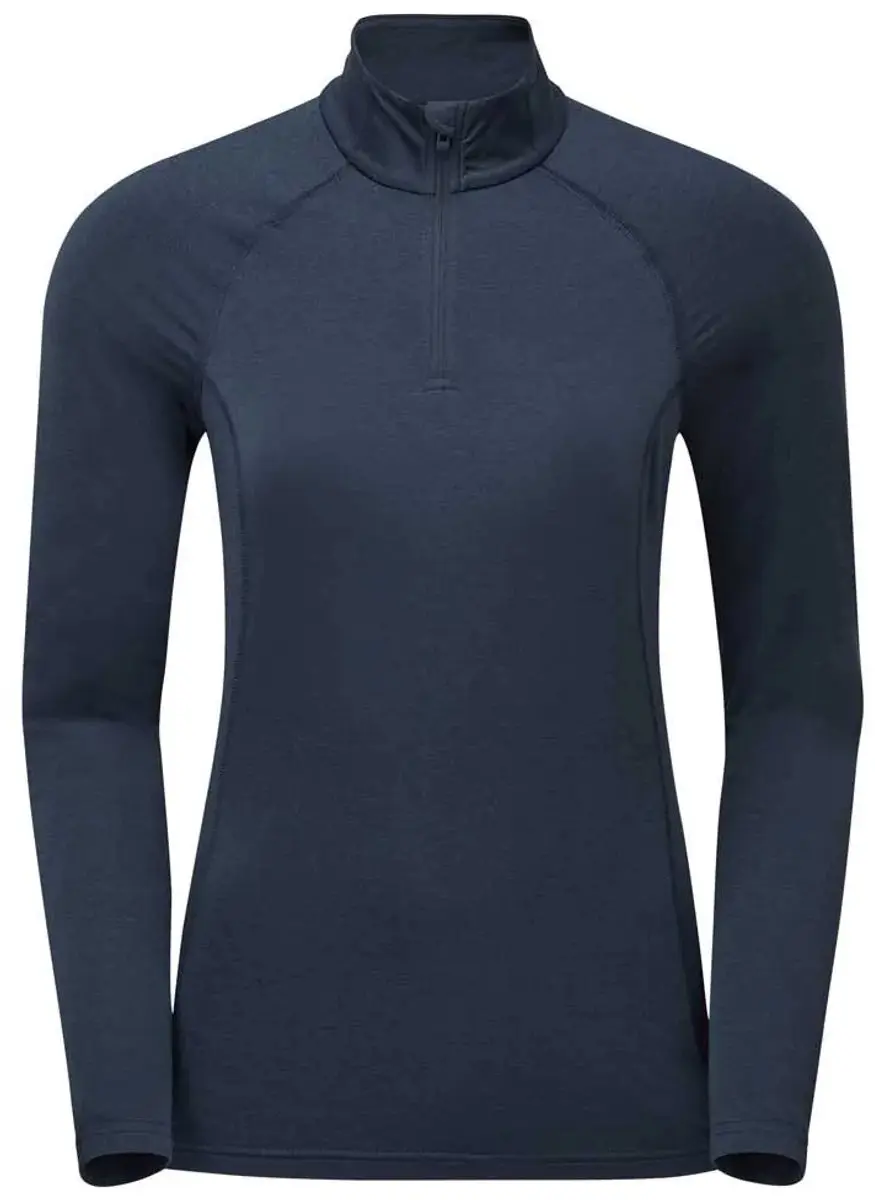 Montane Dart XT Zip Neck Dames Longsleeve - Eclipse Blue - S - afbeelding 3 van 4