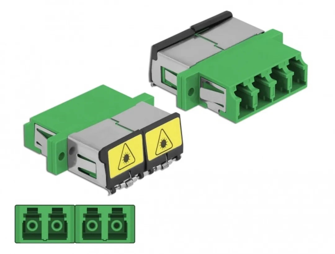 Delock 86902 LC Quad Female Optische Kabelkoppelaar