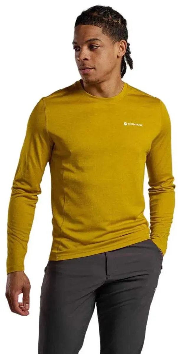 Montane Dart T-shirt Met Lange Mouwen Geel XL Man