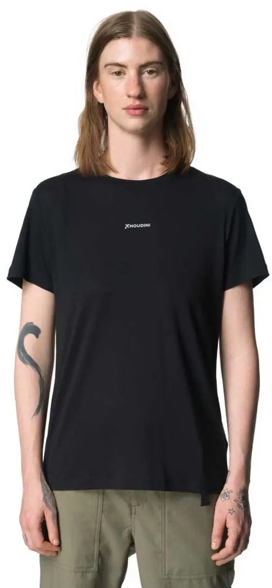 Houdini Tree Message T-shirt Met Korte Mouwen Zwart S Vrouw