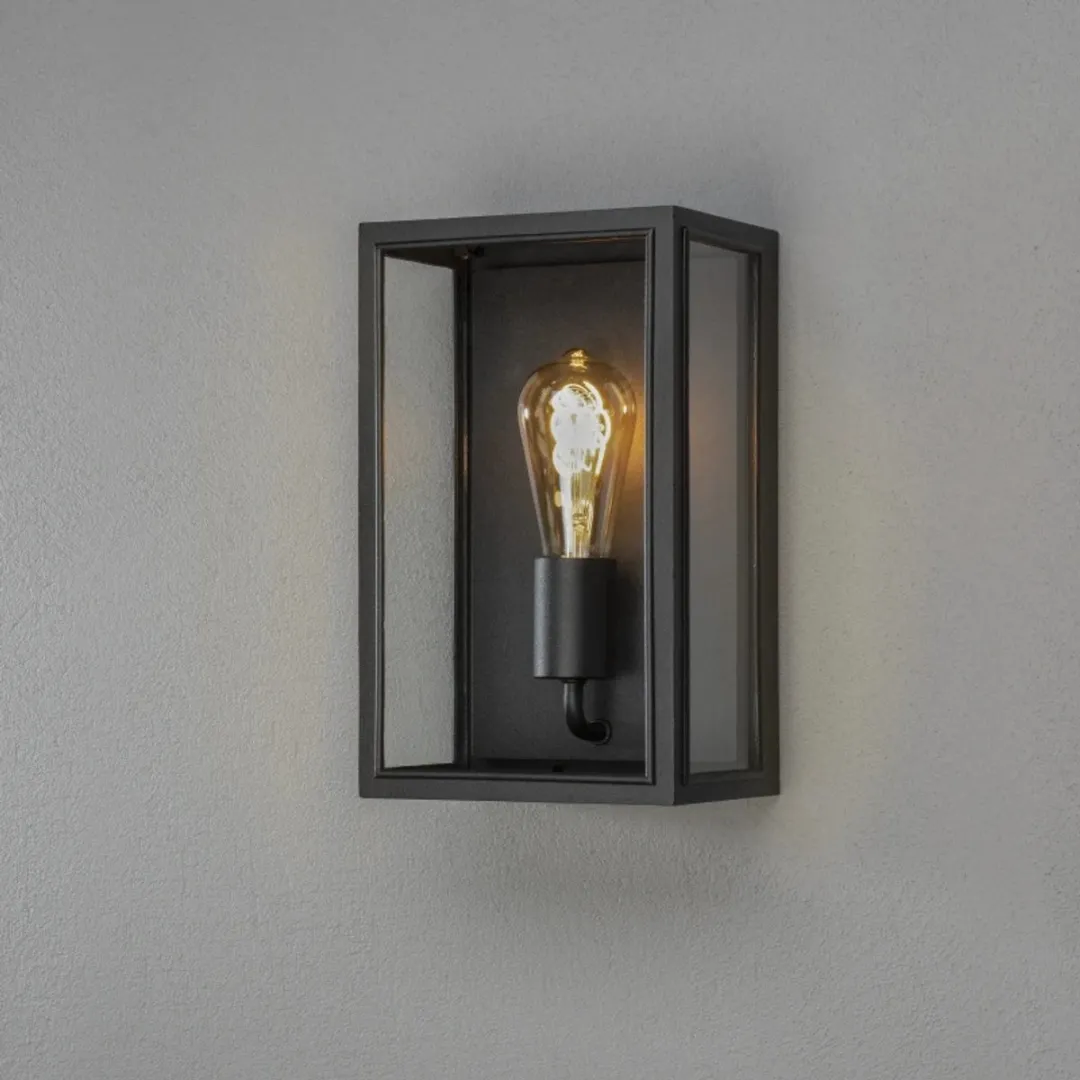 Konstsmide Carpi Wandlamp E27 IP44 - Zwart
