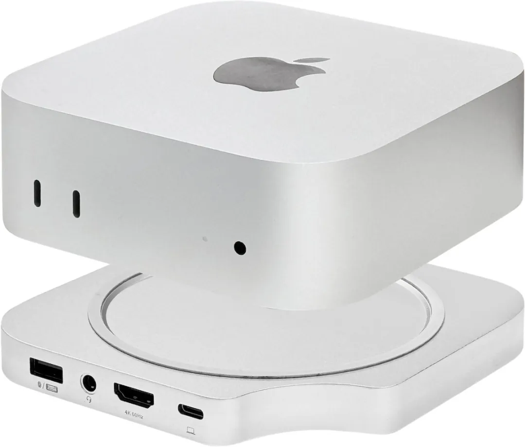 Macally MMINIDOCK-E Dockingstandaard Mac mini M4/M4 Pro - Zilver