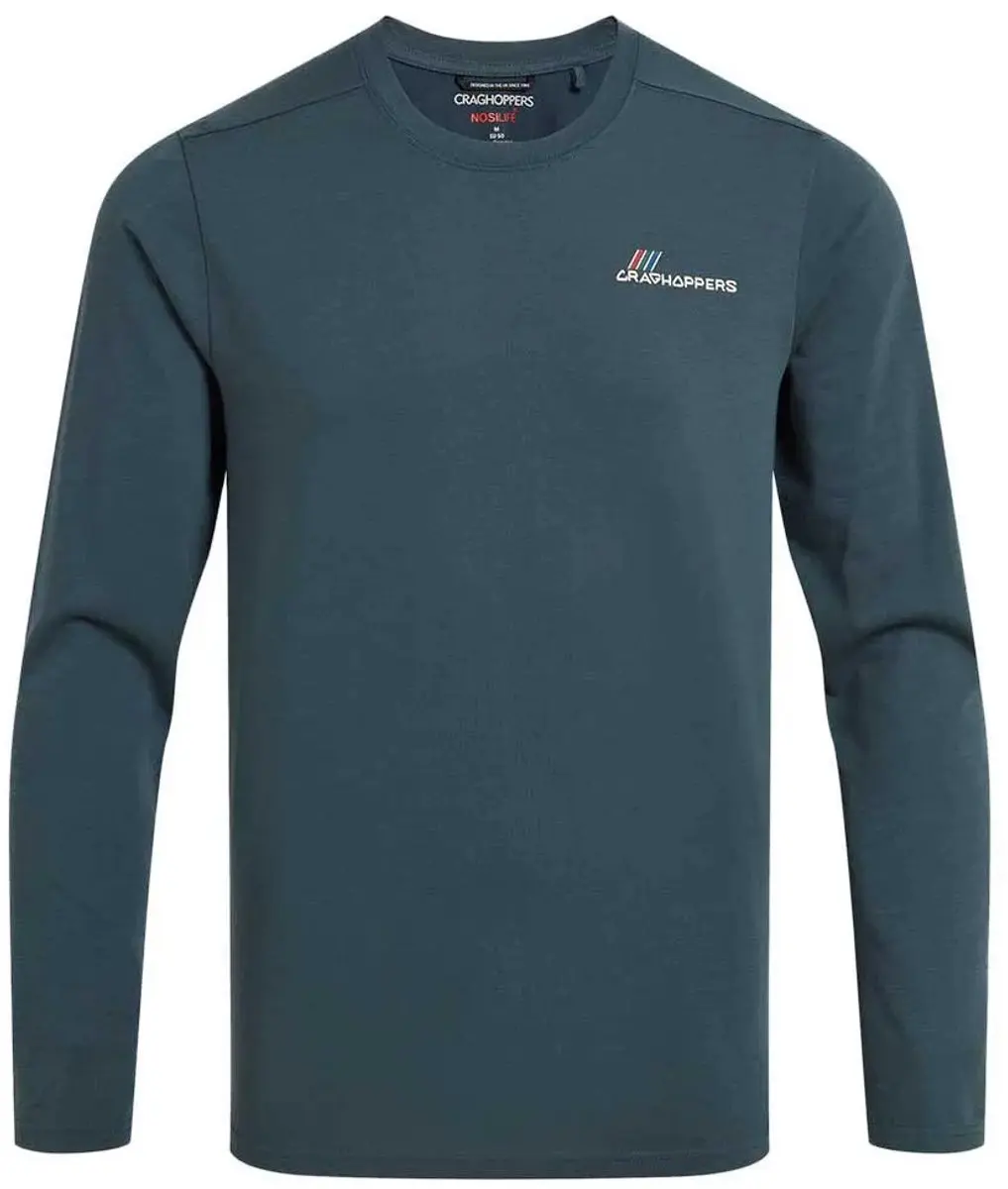 Craghoppers Nosilife Abel T-shirt met lange mouwen - Blauw M - afbeelding 6 van 6