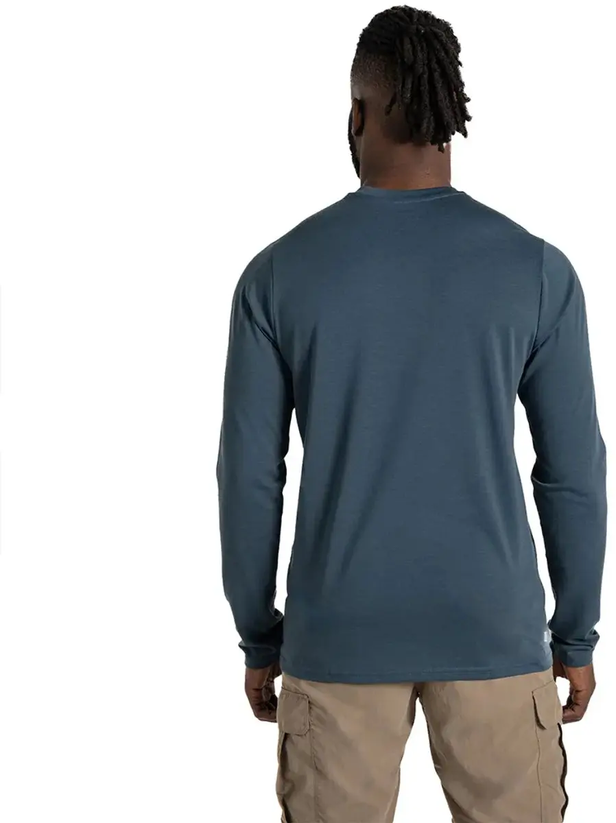 Craghoppers Nosilife Abel T-shirt met lange mouwen - Blauw M - afbeelding 3 van 6