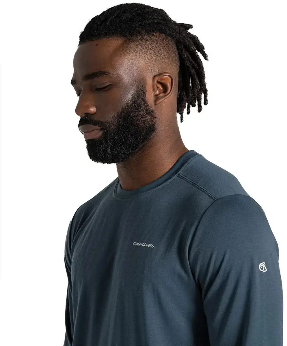 Craghoppers Nosilife Abel T-shirt met lange mouwen - Blauw M - afbeelding 4 van 6