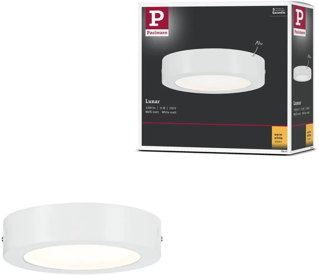 Paulmann LED-paneel Lunar 17cm 11W 760lm