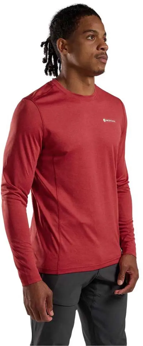 Montane Dart T-shirt Met Lange Mouwen Rood L Man