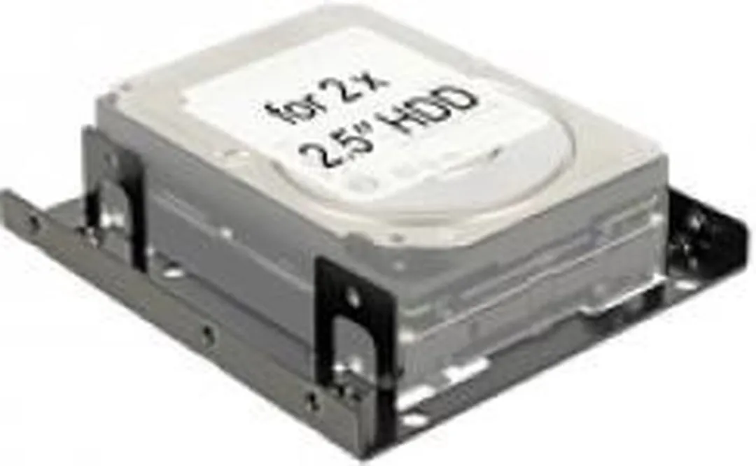 Delock 18210 HDD/SSD Montageframe 2x 2.5" - 3.5" - Zwart