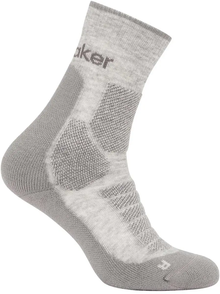 Sok Icebreaker Women Merino Hike+ Heavy Crew Blizzard Heather/Alloy-Schoenmaat 3