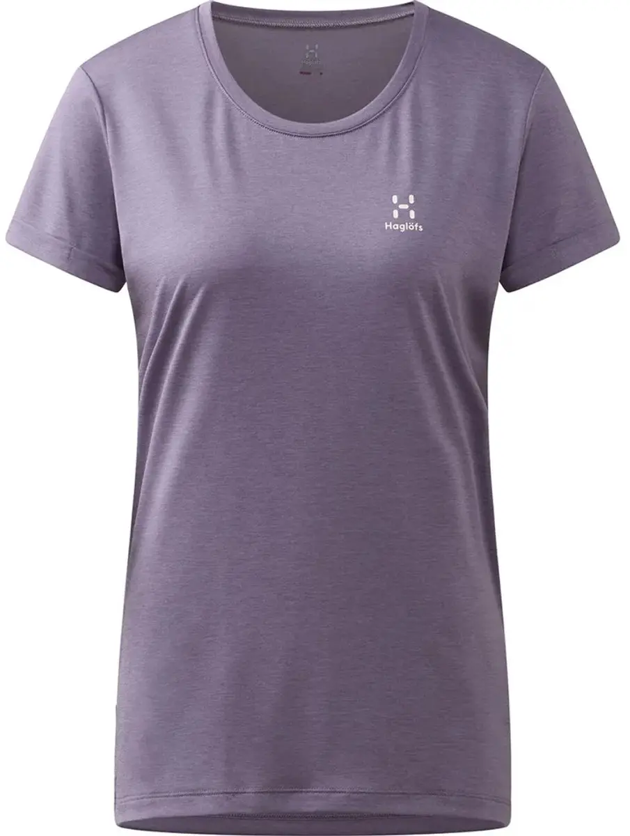 Haglöfs Ridge Hike Dames T-shirt - Purple Fog - S