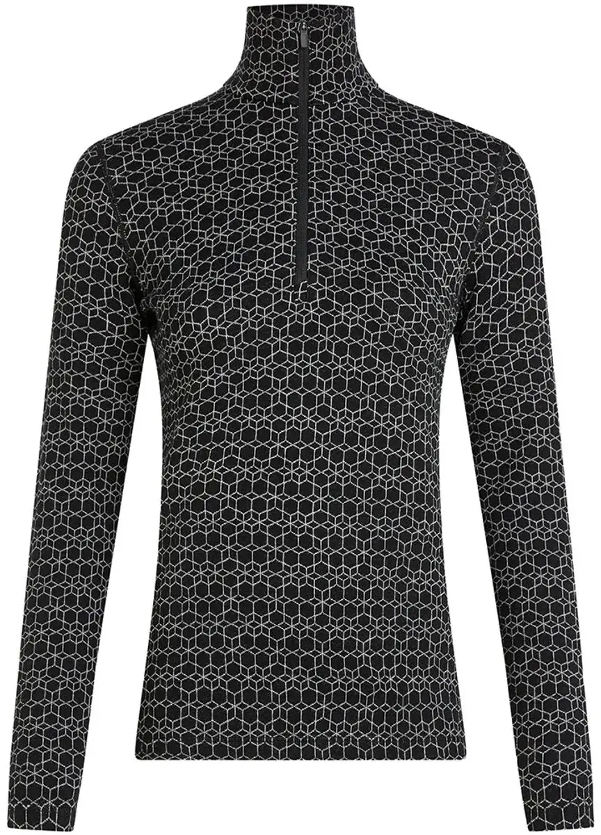 Icebreaker 260 Tech Vertex Alpgeo Half Zip Shirt - Zwart S - afbeelding 4 van 4