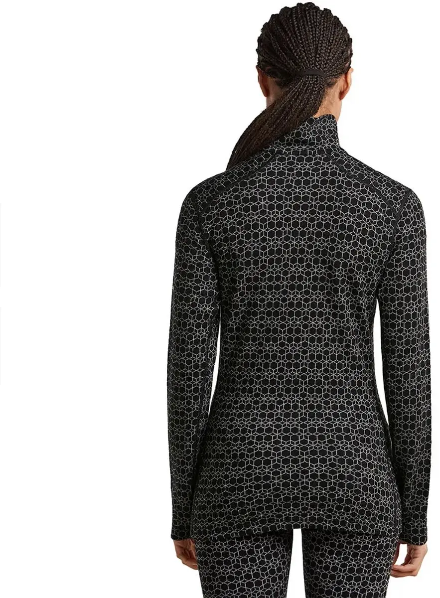 Icebreaker 260 Tech Vertex Alpgeo Half Zip Shirt - Zwart S - afbeelding 2 van 4