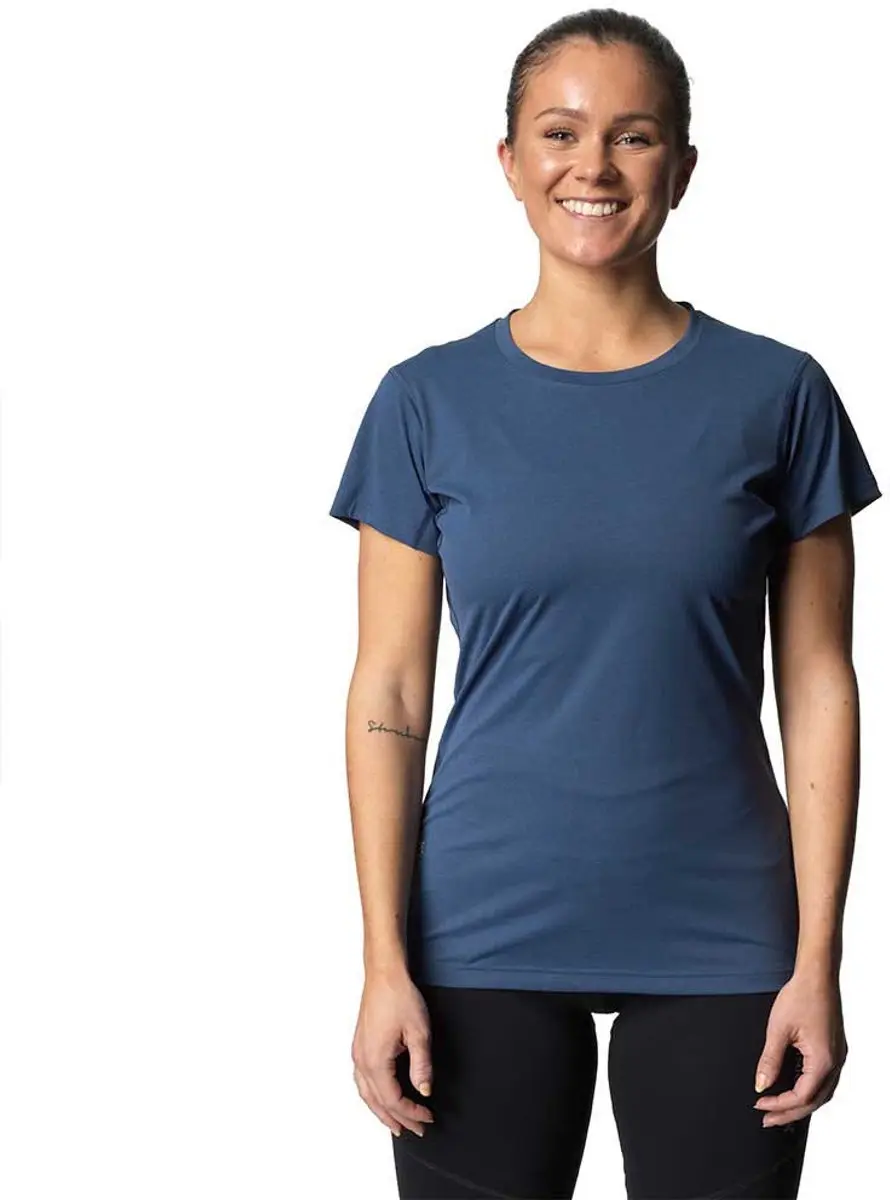 Houdini Pace Air T-shirt Met Korte Mouwen Blauw XS Vrouw