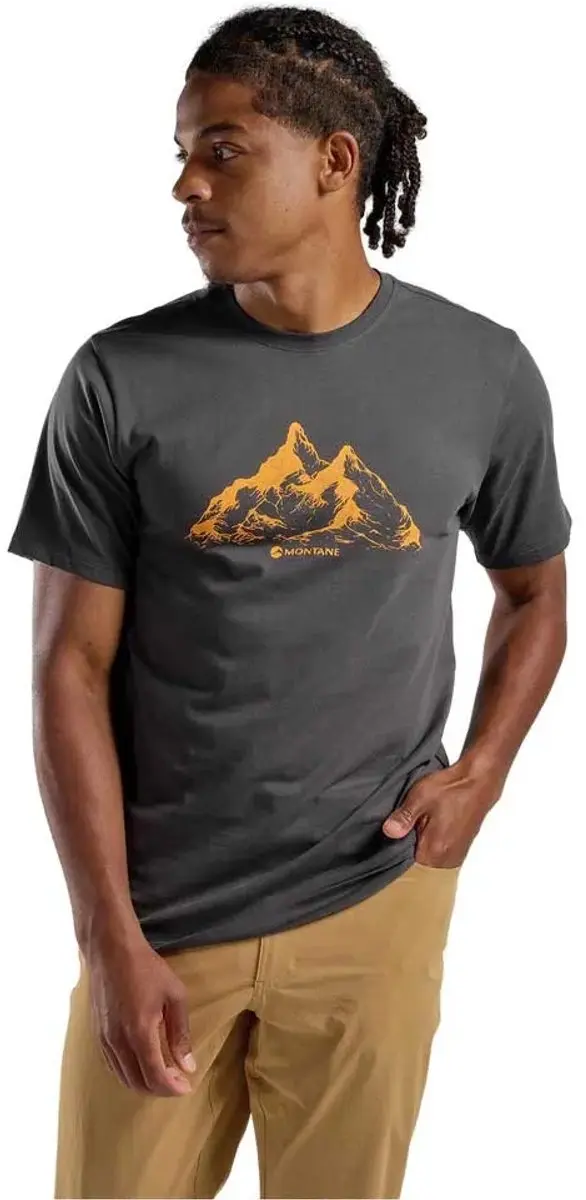 Montane Dual Mountain T-shirt Met Korte Mouwen Grijs M Man