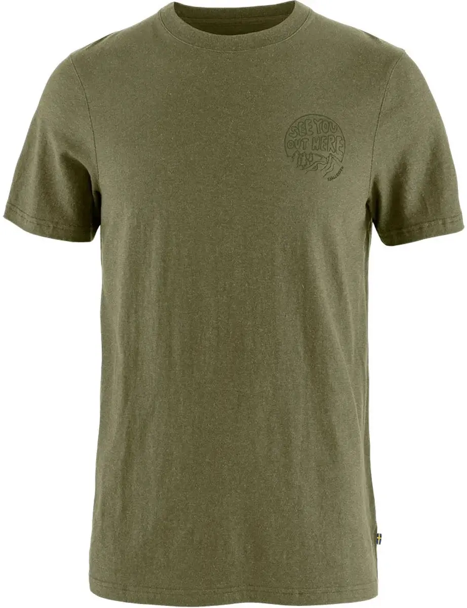 Fjällräven Hemp Blend Out Here T-shirt Met Korte Mouwen Groen XL Man