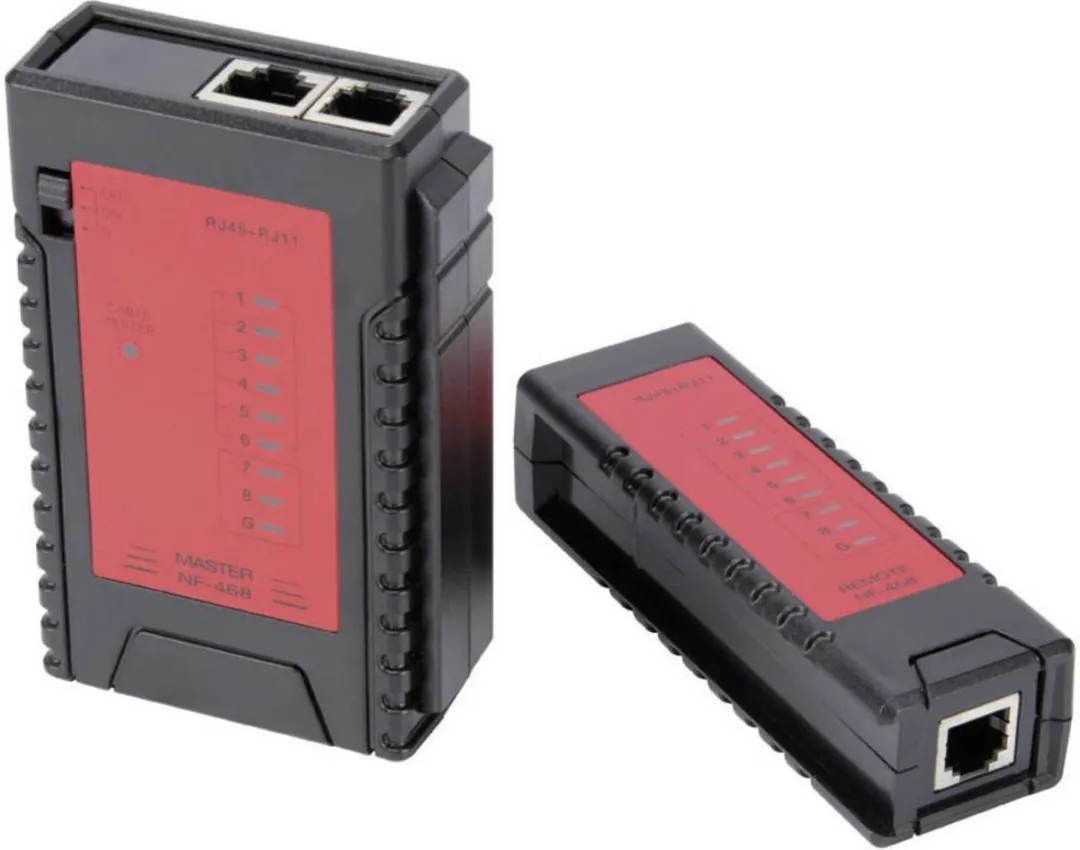 Velleman VTLAN6 Netwerkkabeltester - RJ45/RJ11 - Rood/Zwart - afbeelding 3 van 5