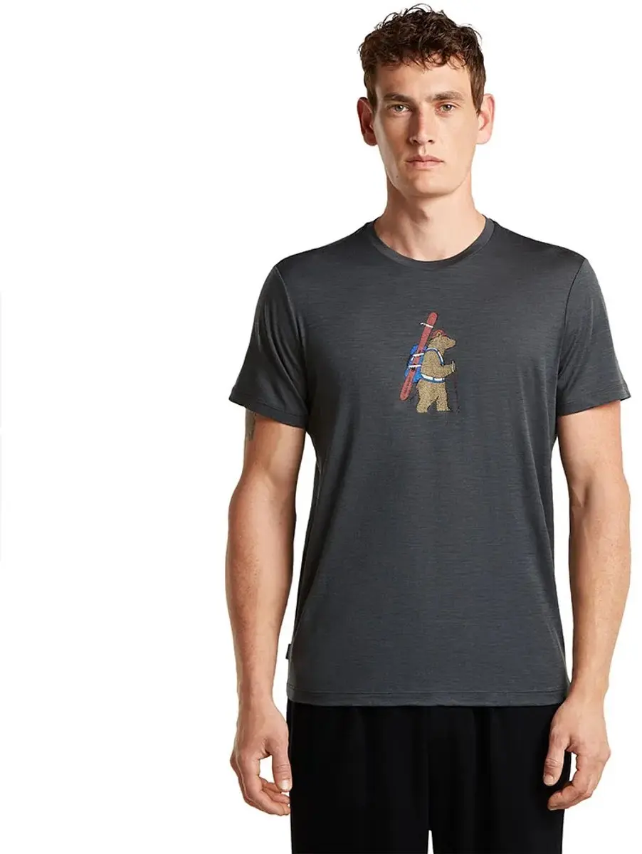 Icebreaker 150 Tech Lite Bear Tour T-shirt Met Korte Mouwen Grijs XL Man