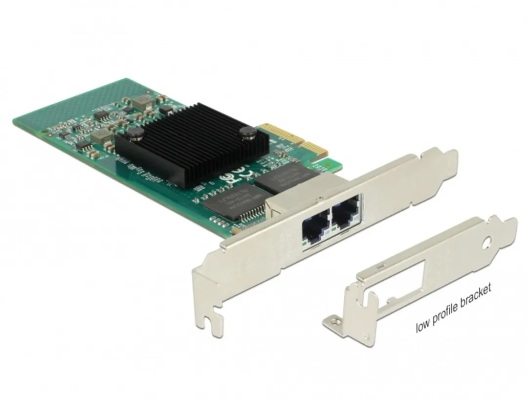 Delock PCIe x4 2x RJ45 Gigabit LAN i350