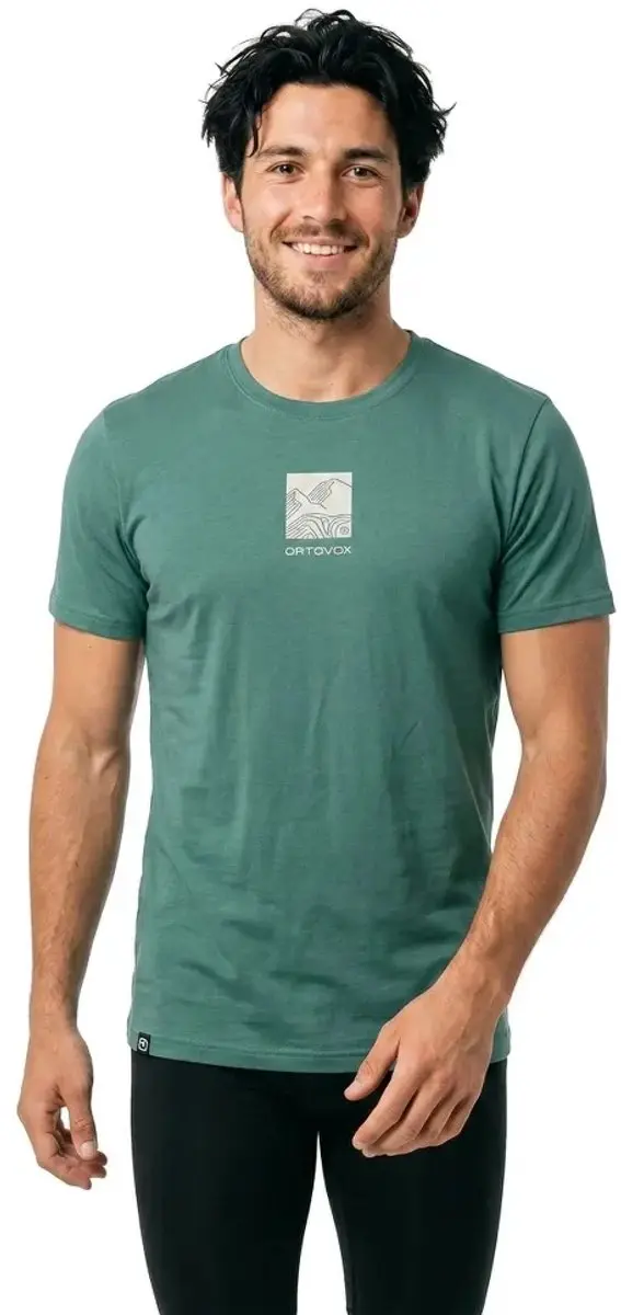 Ortovox 120 Cool Tec Abstract T-shirt Met Korte Mouwen Groen L Man