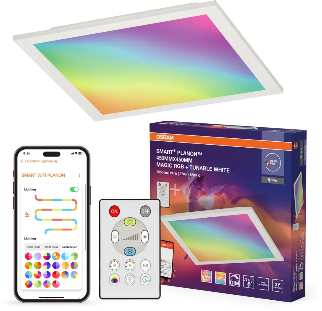 Osram Smart+ Wifi Planon Magic LED Paneel 24W - 2400lm - RGBW