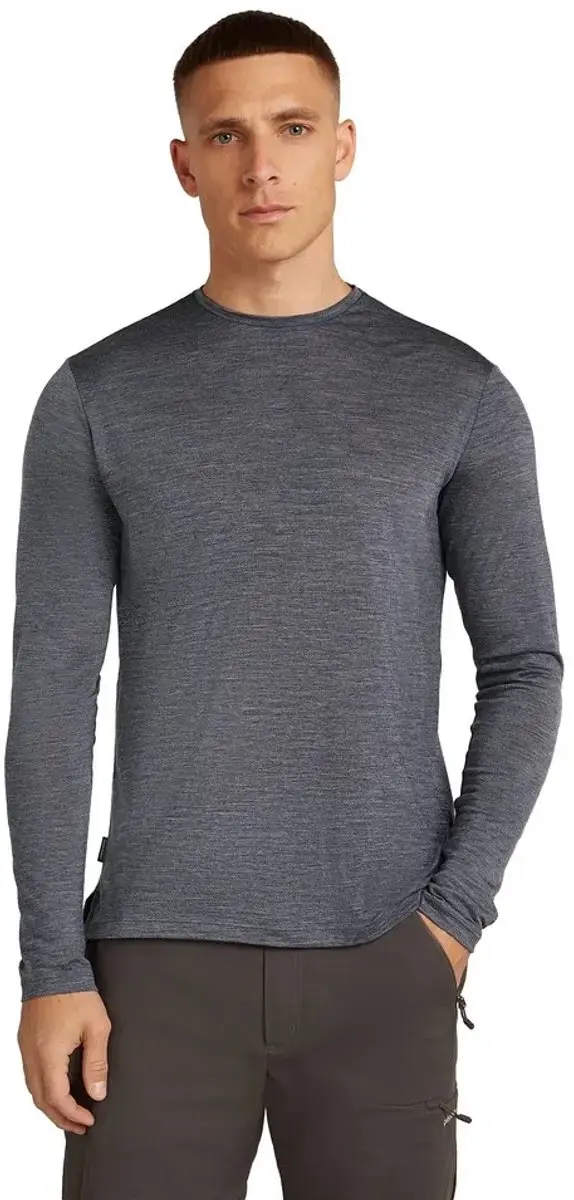 Icebreaker Merino Blend 125 Cool-lite™ Sphere T-shirt Met Lange Mouwen Grijs S