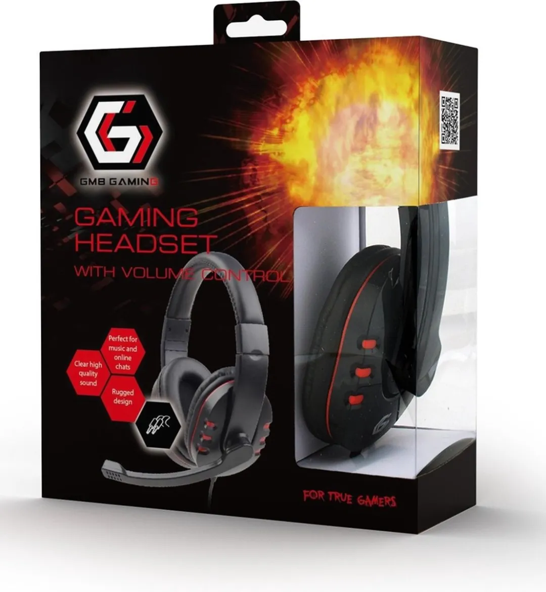 Gembird GHS-402 Bluetooth Headset - Zwart
